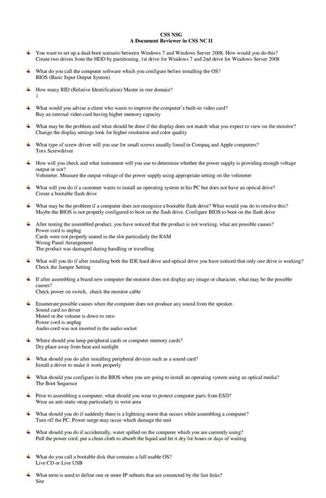 cnsso reviewer|Commonly Asked Questions .
